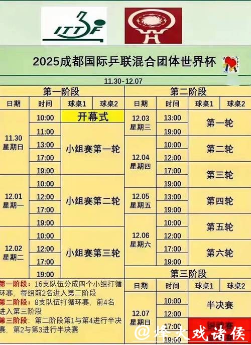 世界杯赛事直播赛程安排一览表